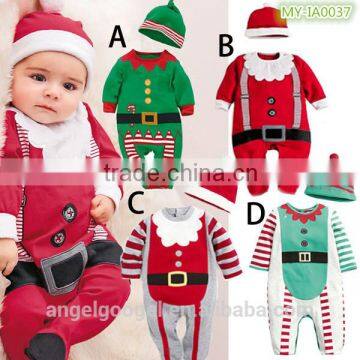 2015 New model wholesale infant christmas clothing cotton baby clothes MY-IA0037