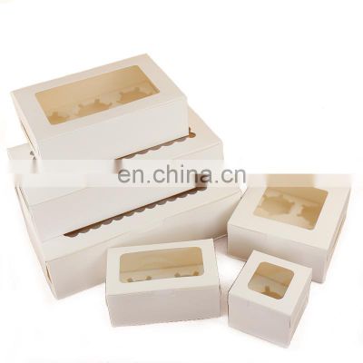 New arrival wholesale price biodegradable custom cardboard boxes food packaging Muffin cupcake packaging paper box cake boxes