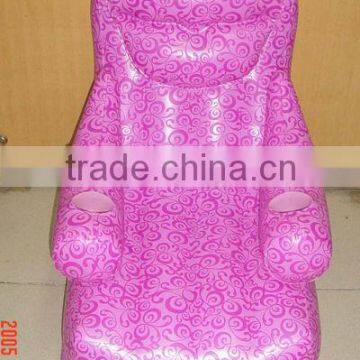 pink inflatable chair