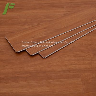 Engineering wood grain SPC floor office exhibition hall stone plastic floor tile waterproof plastic floor Foshan wholesale rubber