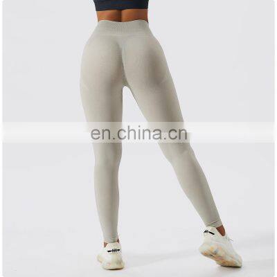 Good Quality Butt Lift Seamless Yoga Shorts Leggings High Waist Peach Hip Sexy Hot Gym Fitness Sports Wear Tight Pants For Women photo-4