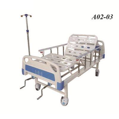 Standard Hospital Bed With 2 Rocking Handles for Lifting and Lowering the Back and Legs photo-4