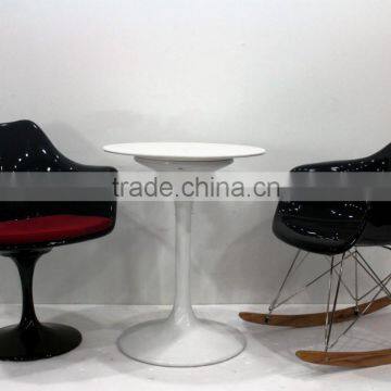 Replica Designer Fiberlgass Material Stainless Steel Frame ARA Armchair/rocking Chair With Wooden Base photo-3