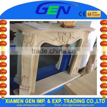 Beautifully carved marble fireplace design