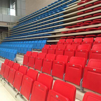 Indoor Stadium Gym Telescopic Bleachers Grandstand Tribune Seating Retractable Grandstands for Sport Event photo-2