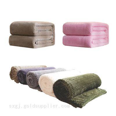 Flannel Fleece Jacquard Bed Fleece Blanket – Premium Double-Sided Luxury With Intricate Jacquard Weaving for Unmatched Bedroom Elegance photo-3