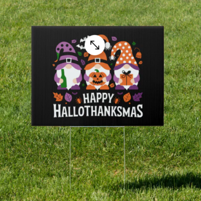 Gro?handel an ma?geschneiderten PP-Wellenkunststoff-Halloween-Garten-Dekorationsschildern – Au?en-Ferienausstellungsplatten