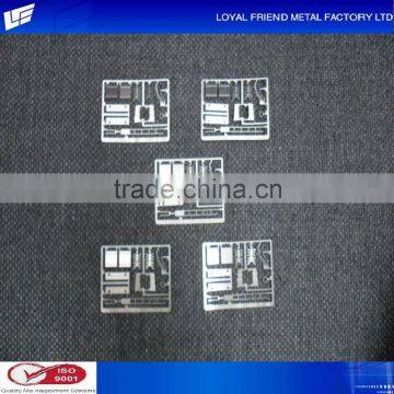 Stylish Bare Silver Electronic Plating Tank Model Accessory
