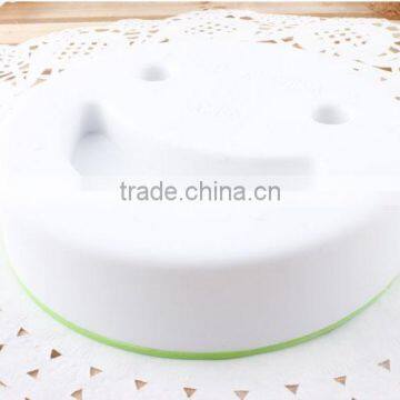 Smiling Face Type Colorful Round Double-deck Plastic Soap Dish photo-3