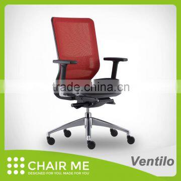 Taiwan factory, adjustable armrest and aluminum base, full mesh office chair