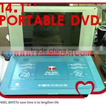 kid friendly portable dvd player factory price 14.1''portable dvd player