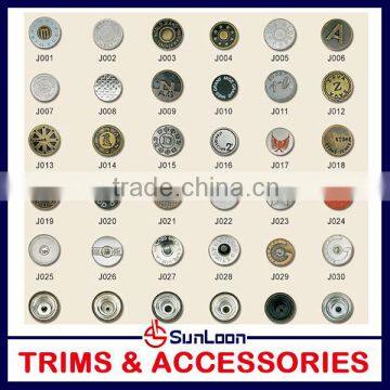 Made in china Fast Delivery printing jeans buttons for jacket