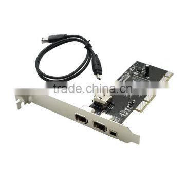 4 Ports Firewire IEEE 1394 4/6 Pin PCI Controller Card Adapter for HDD MP3 PDA