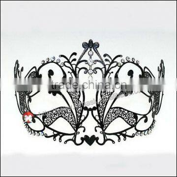 Hot Sell Wholesale Filigree Metal Venetian Man Masquerade Party Masks With Crystals