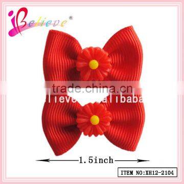 Chinese manufacturer elastic ribbon bow wholesale elastic pony hair accessories (XH12-2104)