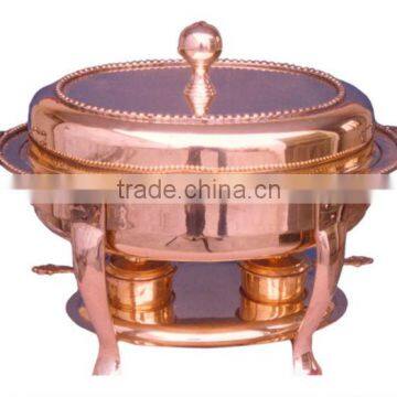Copper Cheffing Dish, Wedding & Party Utensils, Food Serving Dish, Hot Keeping Dish, Catering Item, Hotel & Restaurant Utensils