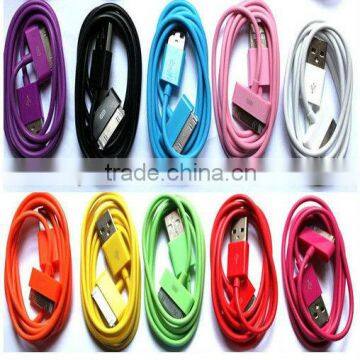 Colorful usb data charger cable for Apple/iPad for iPhone cable