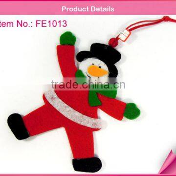 3D Christmas snowman felt home decor