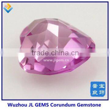 Double faceted red heart good quality 3# corundum for casting