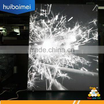 frameless or snap frame aluminum frame fabric light box