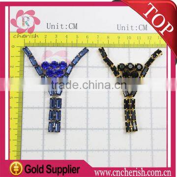 2016 Wholesale Fashion Glass Shoe Ornament Metal Parts Rhinestone Chains photo-5