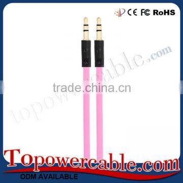 Factory Supply Creative With Carton Eyes Flat Tangle Free Aux Audio Shielded Cable Cords For Car For Samsung S7 photo-6