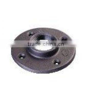 black galvanized wing holes Flange malleable cast iron pipe fittings