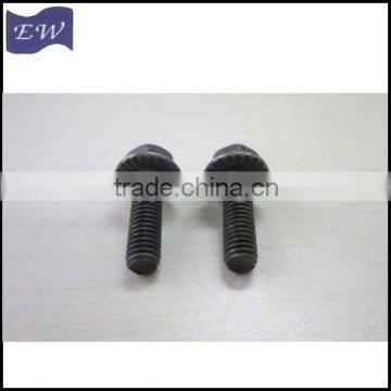 black hex flange bolts m6 (DIN6921)