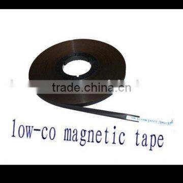 Low-co magnetic strip tape