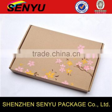 Brown Kraft Paper Custom Design Folding Cardboard Box Wholesale