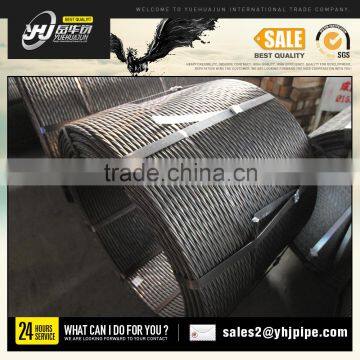 Galvanized Steel Wire StrandEN10138 standard high tensile and low relaxation pc steel strand