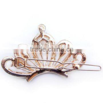Bling Crown Decorated Stones Hair Pin For Woman photo-3