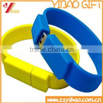 Custom Silicone 16gb usb bracelet, Cheap usb Flash Drive for wholesales