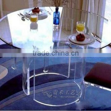 wholesale fashionable clear round acrylic dining table