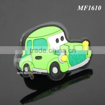 Promotional Soft Rubber Injection Molding Cute Cartoon Car Shaped Animation PVC Fridge Magnet photo-3
