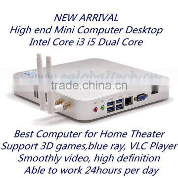 USB3.0 Mini Computer V2-I5 WIN8 WIN7 LINUX Compatible 3D Blue Ray Supporting