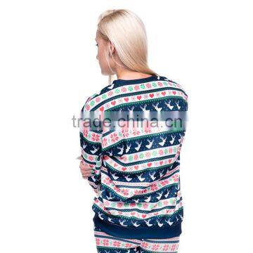 Xmas Online Shopping Digital Print Winter Deer Custom Hoodies photo-5