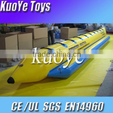 banana boat type and 0.9mm pvc material inflatable 10 seat banana boat,china banana boat for sale