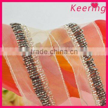 Wholesale decorative bridal beaded trims for apparel WTP-1210