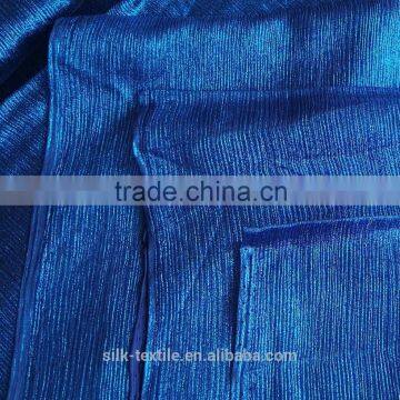 silk crepe chiffion crinkle gerogette fabric foiled matching colour