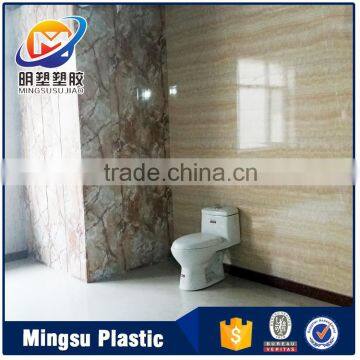 Interior decorative Hot stamped pvc wall and ceiling panel for bathroom