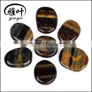 Natural Semi-precious Stones Tiger Iron Stones Flat Polished Stones for Sale