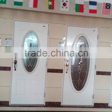 Big Oval Steel Glass Door Exterior Use