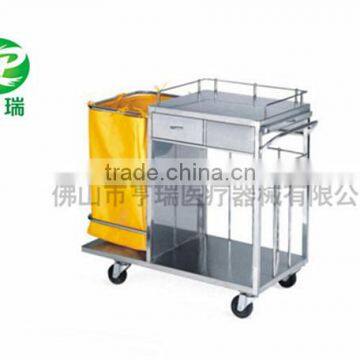 Manufacturer Sale Stainless Steel Multifunctional Instrument Trolley Cart With Two Shelves