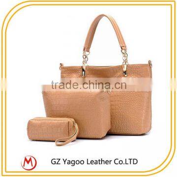 China elegant hot sale imported handbags 3 in 1 bags set