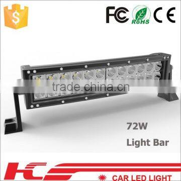 New style 13.5 inch 72W lights wholesale for trucks SUV JEEP off road led light bar