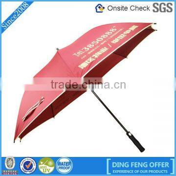 Top quality red color umbrella with carbon fiber umbrella