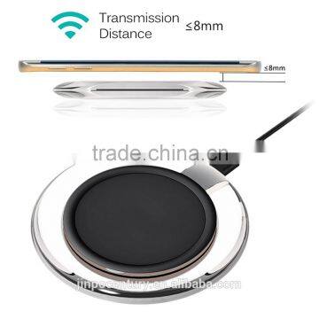 High Quality Black White Round Wireless Charger Charging Pad for Samsung S3 S4 photo-2