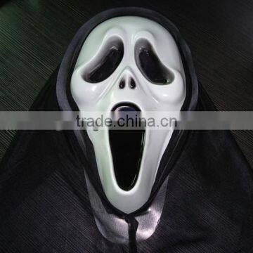 Halloween Plastic Half Head Mask Silicone Ghost Mask