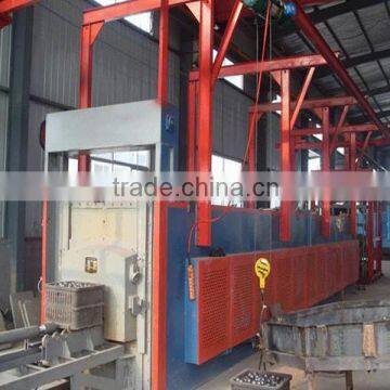 Electric pusher type quenching furnace for aluminum